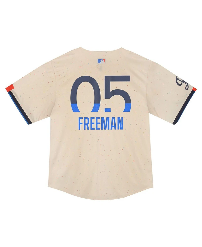 Nike Baby Boys and Girls Freddie Freeman Cream Los Angeles Dodgers 2024 City Connect Limited Player Jersey