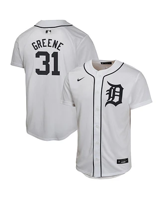 Nike Big Boys and Girls Riley Greene White Detroit Tigers Home Game Player Jersey