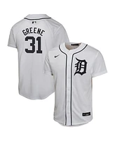 Nike Big Boys and Girls Riley Greene White Detroit Tigers Home Game Player Jersey