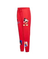 Freeze Max Women's Red Mickey Mouse Bold Expression Fleece Jogger