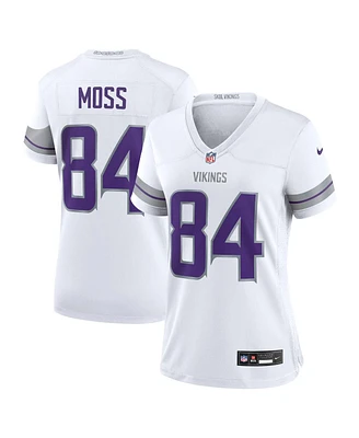 Nike Women's Randy Moss White Minnesota Vikings Alternate Retired Player Game Jersey