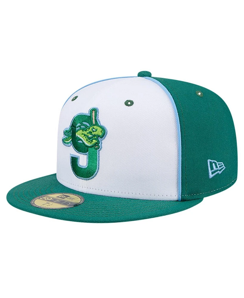 New Era Men's White Daytona Tortugas Theme Night the Nine 59FIFTY Fitted Hat