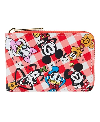 Loungefly Mickey Friends Picnic Accordion Wallet