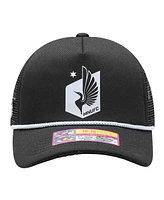 Fan Ink Men's Black Minnesota United Fc Atmosphere Trucker Adjustable Hat