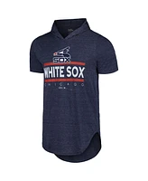 Majestic Men's Navy Chicago White Sox Tri-Blend Hoodie T-Shirt