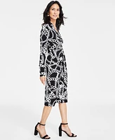 I.n.c. International Concepts Women's Printed Front-Twist Dress, Exclusively at Macy's