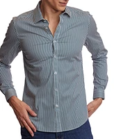 Paisley & Gray Men's Samuel Slim-Fit Stripe Button-Down Shirt