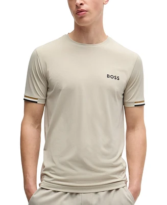 Boss by Hugo Boss Men's Matteo Berrettini Signature-Stripe T-Shirt