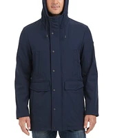 Vince Camuto Men's Softshell Rain Coat with a Hood