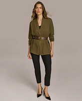 Donna Karan New York Women's Belted Cardigan