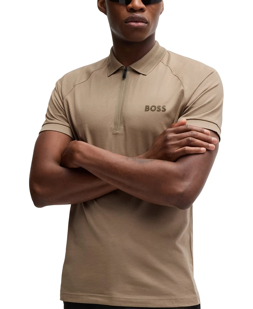 Boss by Hugo Men's Mirror-Effect Logo Polo