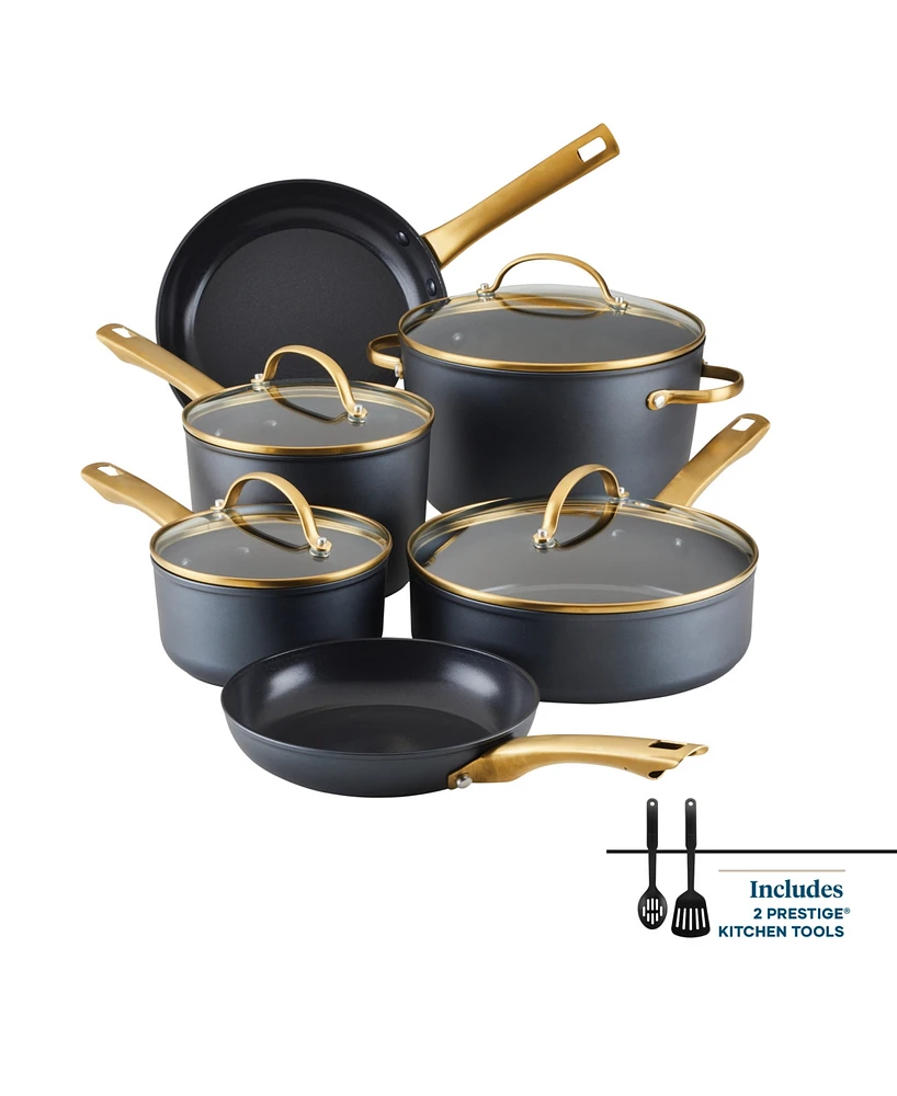 Farberware Forged Induction 12-Piece Aluminum Ceramic Nonstick Cookware Set