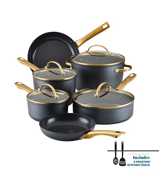 Farberware Forged Induction 12-Piece Aluminum Ceramic Nonstick Cookware Set