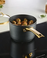Farberware Forged Induction Ceramic Nonstick Saucepan with Lid, 3 Quart