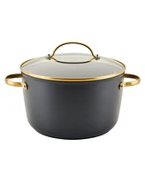 Farberware Forged Induction Ceramic Nonstick Stockpot with Lid, 6 Quart