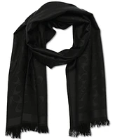 Coach Women's Signature C Logo Fringe-Trim Scarf