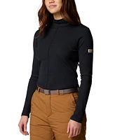 Columbia Women's Wallowa Mock-Neck Long-Sleeve Cropped Top