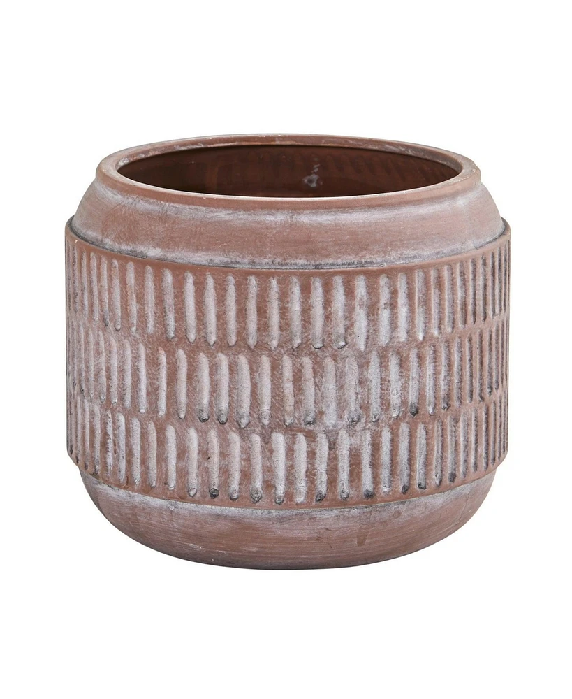 Slickblue 8" Boho Chic Ceramic Embossed Planter