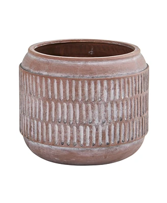 Slickblue 8" Boho Chic Ceramic Embossed Planter