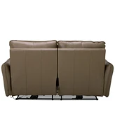 Jekyns Leather Power Sofa, Created for Macy's