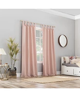 Sun Zero Preston 40" x 63" Tab-Top Blackout Curtain Panel