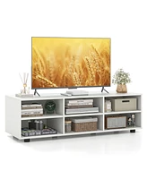 Gymax Tv Stand for TVs up to 50'' Modern Entertainment Center w/ 3 Adjustable Shelves