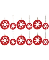 Slickblue Snowflake Cut-Out Ornament (Set of 12)