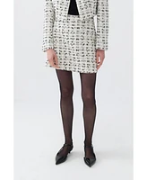 Nocturne Women's Tweed Mini Skirt