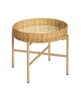 Kaplan Early Learning Washable Wicker Mirrored Table