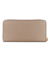 Nine West Women's Reflected 9 Zip Around Wallet with Wristlet