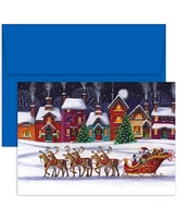 Masterpiece Studios Santa Sleigh Holiday Boxed Cards