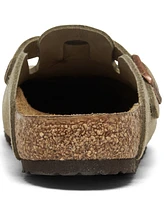 Birkenstock Little Kids Boston Suede Leather Clogs from Finish Line