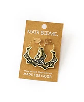 Matr Boomie Nisha Lotus Hoop Earrings