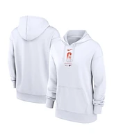 Nike Women's White San Francisco Giants City Connect Practice Performance Pullover Hoodie