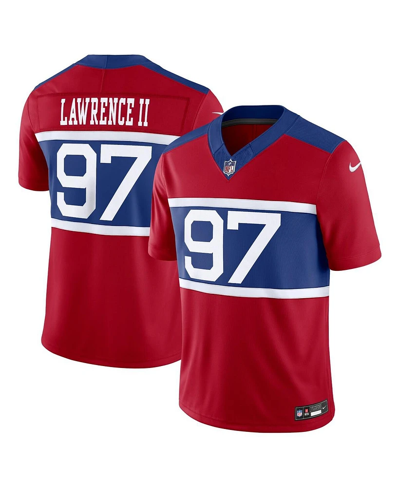 Nike Men's Dexter Lawrence Ii Century Red New York Giants Alternate Vapor F.u.s.e. Limited Jersey