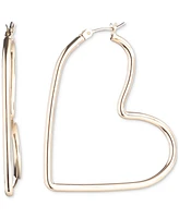 Emily in Paris Gold-Tone Medium Heart Hoop Earrings