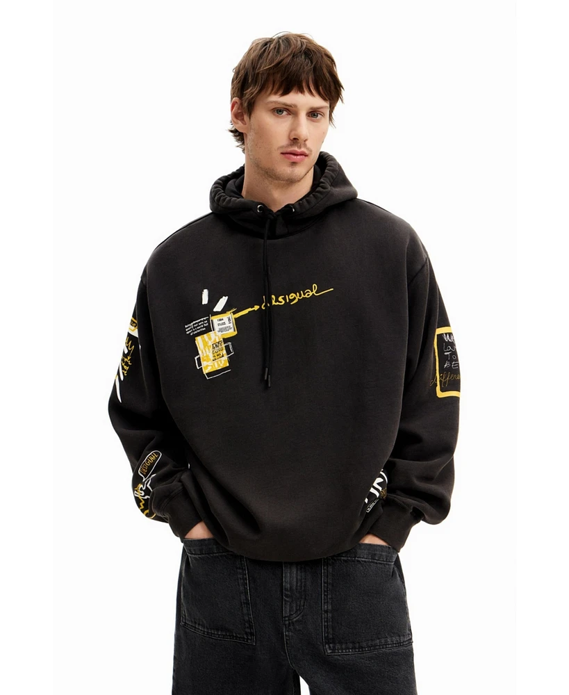 Desigual Men's Knit hoodie urban