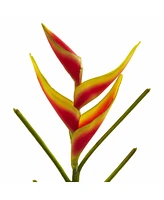 Slickblue Exotic Heliconia Artificial Flower for Bold Decor (Set of 4)