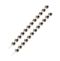 Slickblue Lifelike Rose Artificial Flower for Timeless Decor (Set of 24)