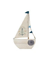 Slickblue Wood Sailboat Wall Decor 16.5"H