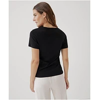 Pact Women's Organic Cotton Softspun Crew Neck Tee