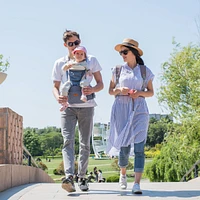 Sunveno 3 1 Ergonomic Baby Carrier with Hip Seat for Newborns and Toddlers 20 lbs Up Large Weight Capacity All Season Use