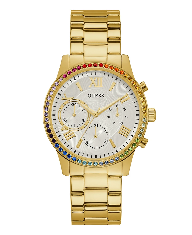 Guess Women's Analog Gold Tone Stainless Steel Watch, 40mm