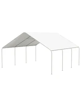 Outsunny 19' x 19.5' Heavy Duty Carport Portable Garage and Party Tent