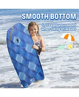 Wham-o 33" Fiber Clad Body Board for Beachwith Wrist Leash , Lightweight Boogie Boards with Eps Core
