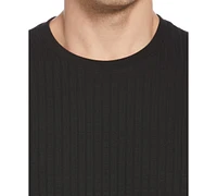 Perry Ellis Men's Rib Knit Crew Neck T-shirt