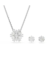 Swarovski Mixed Cuts Snowflake White Rhodium Plated Idyllia Sets