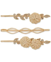 lonna & lilly Gold-Tone 3-Pc. Flower Bobby Pin Set