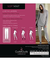 Cuddl Duds Women's SoftKnit Mid-Rise Jogger Pants