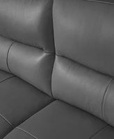 Abbyson Living 86" Top Grain Leather Sofa